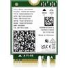 GigaPlus Scheda wireless WiFi 6E AX210NGW, Bluetooth 5.3 Tri-Band 5400Mbps M.2/NGFF Network per PC Laptop Scheda di rete AX210 Supporta Windows 10/11 (64bit)
