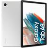 Samsung Tablet Android Galaxy Tab A8 10,5 Pollici Wi-Fi RAM 3GB 32GB 11% Argento [Versione Italiana] 2022