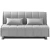 EVERGREENWEB MATERASSI & BEDS EVERGREENWEB Divano Letto 3 Posti con Materasso Matrimoniale 140x190 Ortopedico, Prontoletto RICHIUDIBILE con Rivestimento SFODERABILE e Lavabile Coppia Cuscini SUPERSOFT Abbinati color Grigio EVENING