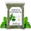 EPEL Menta Piperita 200gr - Foglie di Menta Piperita - Tè alla Menta Piperita - Menta Piperita Essiccato - Tisana Menta - Menta Piperita Sfuso (200 gr, Menta Piperita)