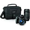Canon EOS Rebel SL1 + EF-S 18-55mm + EF 75-300mm f/4-5.6 III Lens Kit fotocamere SLR 18MP CMOS 5184 x 3456Pixel Nero