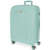 MOVOM Riga Valigia Grande Turchese 56 x 80 x 29 cm Rigida ABS Chiusura TSA 91L 4,7 kg 4 ruote doppie, Verde, Taglia unica, Valigia grande