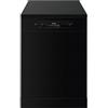 Smeg PRONTA CONSEGNA - SPEDIZIONE IMMEDIATA Lavastoviglie Libera installazione 60 cm 13 coperti Classe D Finitura Nero 5 Programmi Smeg LVS292DN