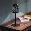 EMOS Lampada da tavolo a LED GRACE 4,2 W, luminosità 80 lm, batteria ricaricabile agli ioni di litio da 2200 mAh, durata 50 ore, luce bianca neutra, 4000 K, dimmerabile, cavo di ricarica USB C/A da