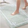 Madison Park Evan 100% Cotton Bathroom rug Non Slip Backing-Luxrurious Tufted Plush Bath Mat Assorbente, Asciugatura Rapida, Decorazione per Doccia con Design Spa, Cotone, Schiuma Marina, 51 x 76 cm