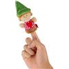 SIGIKID 43004 Seppl - Bambola di peluche da infilare sulle dita, gioco di ruolo, raccontare storie, giocare, per bambini dai 6 mesi, seppl/multicolore 10 cm