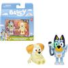 Bluey Confezione da 2 figure Surprise Blaster, figure articolate Amici preparati a IR di avventura, bambole della serie per bambini, giocattoli esclusivi, famosi (BLY91210)