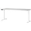 GERMANIA DIE MÖBELMACHER Germania Scrivania 7909-642, in grigio chiaro/bianco, regolabile in altezza, 180 x 120 x 80 cm (LxAxP)