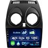 BXLIYER SXAUTO (Built-in 4G / DAB) Android 14-6G+128G Autoradio Per Nissan Qashqai J10 (2006-2015) - Senza fili CarPlay/Android Auto - Camera + MIC - Fast-boot Volante 360-CAM HDMI DSP - 2 Din IPS 9 Pollici