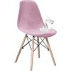 SUIOKPO Coprisedie con Schienale, Copertura delle Sedia Lavabile Estraibile Coprisedia Moderna Elastica Coprisedia, Fodere per Sedia Adatta per Casa,Hotel,Rosa,1 PCS