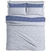 MAXIME MAISON - Set Lenzuola Letto Singolo Cotone Stampate, Completo Letto Singolo Cotone con Federa, Lenzuolo Anallergico Made in Italy (Kenzo Blu)