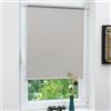 Grandekor Tenda a Rullo Oscurante Senza Forare Grigio chiaro 75l x 230A cm(Tessuto 71cm) Blackout Protezione Solare per Finestre e Porte Interne Montaggio Flexibile (Con/Senza Fori) avvolgibile