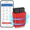 iKiKin Scanner automatico completo dell'apparecchiatura diagnostica di iKiKin OBD2 Bluetooth 5.0, lettore OBD2 wireless con definizione DTC, adatto per apparecchiature diagnostiche del veicolo (Rosso)