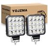 YOJZMA 2Pcs 3.3 pollici 42W Mini Spot LED Luce di lavoro, 12V 24V 6000K