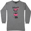 United Labels Disney Minnie Mouse Camicia da notte da donna - Maglietta pigiama a maniche lunghe, colore grigio, grigio., M