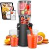 AAOBOSI AOBOSI Estrattore Frutta e Verdura Scivolo di Alimentazione Grande da 126 mm Per Frutta e Verdura Intere, Estrattore di Succo con Motore a Coclea Aggiornato, Taglio Automatico e Triplo Filtraggio.