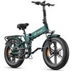Fafrees Bicicletta Elettrica Pieghevole con 52V 16Ah, Ruote Fat 20x4 e Autonomia Fino a 110km，Sospensione Completa, 8 Velocità, Ideale per Città e Montagna，ENGWE ENGINE PRO 2.0 (Verde)