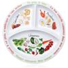 Yuecda Piatto di controllo porzioni per una dieta equilibrata - Piatto con dieta sana per adulti e adolescenti - suddivisioni in melamina, perdita di peso, diabetico (testo francese)