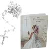 Widdle Gifts C6042 0424 - Set regalo con libro di preghiere e rosario per la prima comunione, per bambina, trasparente