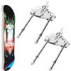 xyuayamz Supporto per Skateboard, Snowboard Wall Mount, Porta Longboard Parete, Skate Porta Sci per Skateboard, Longboard Display e Stoccaggio, Salvaspazio, Acrilico, 2 Pezzi, Trasparente