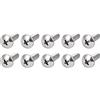 METALLIXITY Croce Autofilettante Viti (M5x20mm) 10pz 316 Acciaio Inox Autoperforante Vite - per Manutenzione Casa e Lavorazione Legno