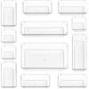 Stackzy Set di organizer per cassetti, vassoio organizer per trucchi, contenitore trasparente per cosmetici, per camera da letto, set di posate per utensili, divisorio, per riporre e organizzare la