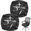 Dumhuts Coprisedia Elasticizzato per Sedia da Ufficio, Set da 2 Pezzi - Rivestimento Universale Lavabile - Materiale Premium 95% Poliestere e 5% Spandex - Decorazione Pratica per Sedie