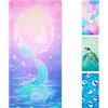 joyoldelf Telo Mare Sirena - 70x 140 cm Asciugamano da Spiaggia Microfibra, Telo Spiaggia per Bambina Ragazze, Asciugatura Rapida Telo Doccia Bambini per Campeggio Spiaggia Piscina Viaggio Morbido