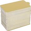 Lybunair 100 pezzi sottotorta mousse, vassoio base rettangolare per mini torta, oro (Grande)