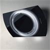 Baraldi NIMA Cappa a Parete 90 cm Vetro Nero e Inox - 900 m³/h - 01NIM090BLB90