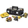 DEWALT DCG418X2-QW - Grinder angolare, 125 mm, 54 V, FV, 2 x 9 Ah, colore: Nero/Giallo