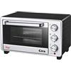 Sirge FORNO21L Forno Elettrico NERO Fornetto 21L 1400W Statico e Ventilato con DOPPIO VETRO e 3 livelli di cottura 100-250°C
