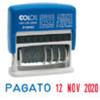 COLOP Timbro Mini Info Dater S120/WD Datario + Polinomio - 12 diciture 4 mm - autoinchiostrante - Colop