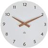 ALBA Orologio da parete HorMilena - D 30 cm - bianco / legno - Alba