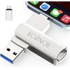 EOZNOE Chiavetta USB 128GB per iphone,3 in 1 Pen Drive Storage Esterno per Salvare più Foto Video,Chiavetta USB Memoria Esterna ad Alta Velocità Compatibile con iphone/ipad/Android/pc