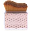 Gosknor Pennello Autoabbronzante Retrattile con Coperchio, Applicatore Autoabbronzante Pennello Corpo per Sfumare Fondotinta Liquidi Filtri Solari Viso Gambe Braccia (Oro Rosa)