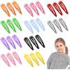 XIATIAN 30 Pezzi Mollette per Capelli a Scatto - 5cm Colorati Fermagli Capelli Bambina - Forcine Antiscivolo Accessori Carini Capelli in Metallo per Bambine e Donne (Glitter)