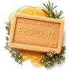 bedrop Sapone alla propoli, sapone naturale, acne, pelle impura, psoriasi, eczema, sapone per le mani, sapone per il corpo con miele, burro di karitè, olio di cocco, olio d'oliva, 100 g