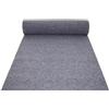 Your Self Srl Tappeto moquette guida passatoia per interno esterno Grigia H 1 x 30 mt