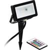 Eglo Leuchten my light Proiettore Faedo 4 nero a Led integrato da 10W luce 3000k+RGB con puntale e telecomando 98185/20