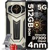 DOOGEE S200 Plus Rugged Smartphone 5G MTK 7300 4nm, 32GB+512GB 10100mAh 100MP+32MP+20MP Telefono Indistruttibile, 6.72"FHD 120 Hz 1.32" AMOLED Rear Display Al Funzione BT5.4/Fingerprint ID/Face ID/OTG