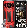 DOOGEE S200 Plus Rugged Smartphone 5G MTK 7300 4nm, 32GB+512GB 10100mAh 100MP+32MP+20MP Telefono Indistruttibile, 6.72"FHD 120 Hz 1.32" AMOLED Rear Display Al Funzione BT5.4/Fingerprint ID/Face ID/OTG
