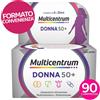 Multicentrum Donna 50+ Multivitaminico D3 Ferro Magnesio, 90cpr 147 g Compresse