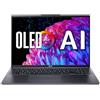 Acer Swift Go 16 OLED Notebook ultra sottile | SFG16-72 | Grigio
