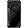 MadBee Cover per ASUS Zenfone Max PRO M2 ZB631KL [con Pellicola Proteggi Schermo],Custodia Protettiva in Vetro Temperato 9H [Motivo in Marmo] + Cornice Paraurti in Silicone Morbido Case (Nero)