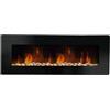 Divina Fire Camino elettrico caminetto da parete DALLAS L127 x P 11 x H50