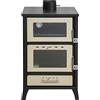 Divina Fire Stufa A Legna Con Forno Marika Beige 22 Kw L50,5xp58,5xh91,5