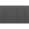 GEBERIT PLACCA DI COMANDO GEBERIT SIGMA 40 SQUARE ACCIAIO INOX NERO CROMATO SPAZZOLATO 115.629.QD.1