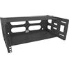 InLine - Rack a parete da 19 4HE, profondità 24-40 cm, con copertura, colore: Nero