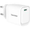 VulTech CC20-1C Caricatore Universale iPhone,Samsung,Xiaomi,Oppo,Google Pixel,Realme Smartphone Tablet 20W GaN USB-C/Type-C PD3.0 QC3.0 PPS bianco - compatto